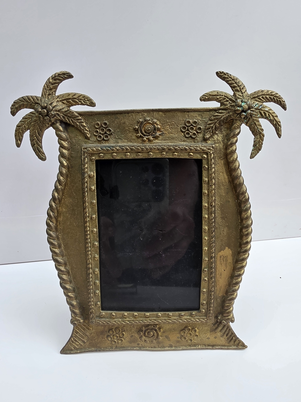Gold Palm Tree Decorative Photo Frame - Home Accents